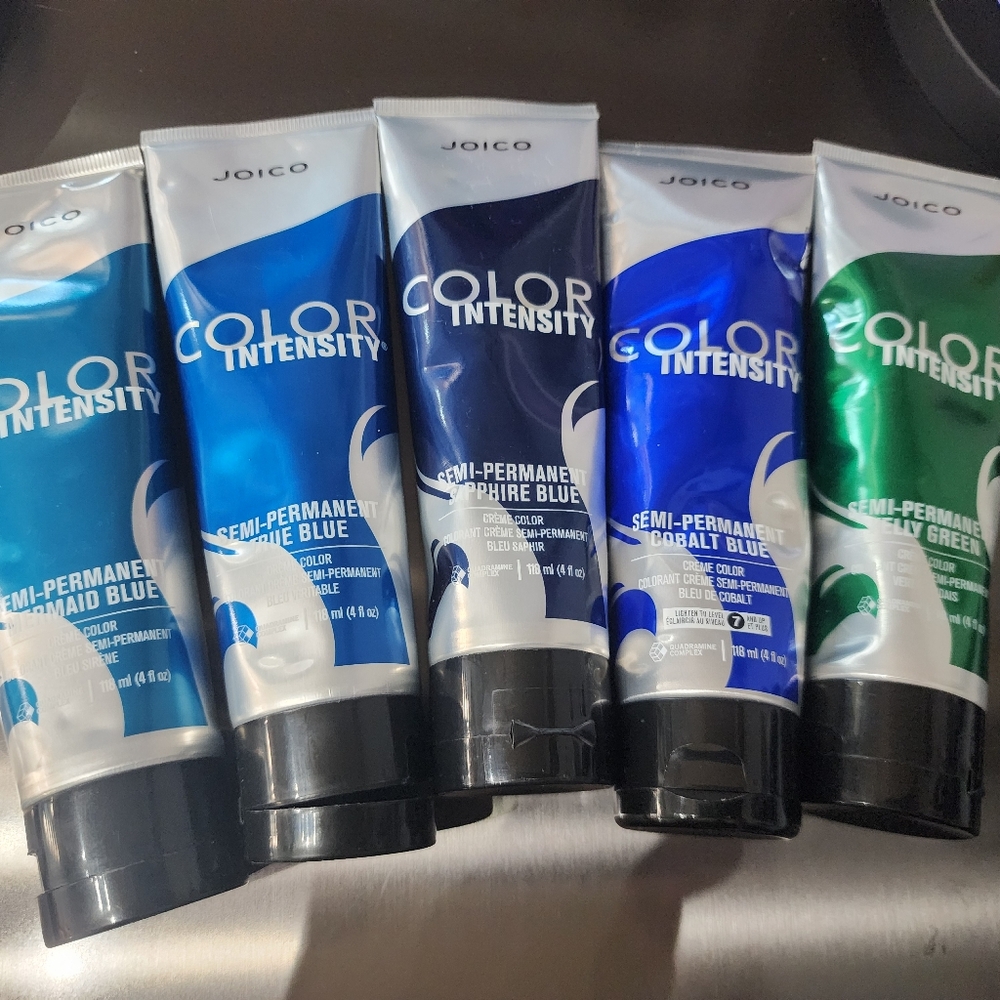 Joico Color Intensity Semi-Permanent Hair Color| 5 Full NEW tubes Of Color